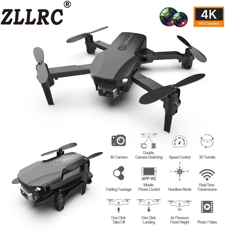 

ZLLRC R16 Mini Drone 4K Profesional Camera HD Wifi FPV Drone AIR Pressure Fixed Height Four-Axis Rc Helicopter Camera Dron Toys