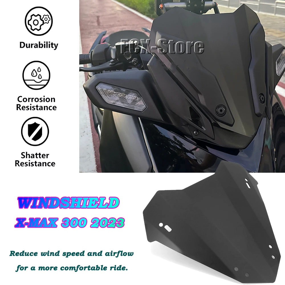 

For YAMAHA XMAX300 XMAX 300 X-MAX300 X-MAX 300 2023 New Motorcycle Windshield Windscreen Front Wind Deflector Guard