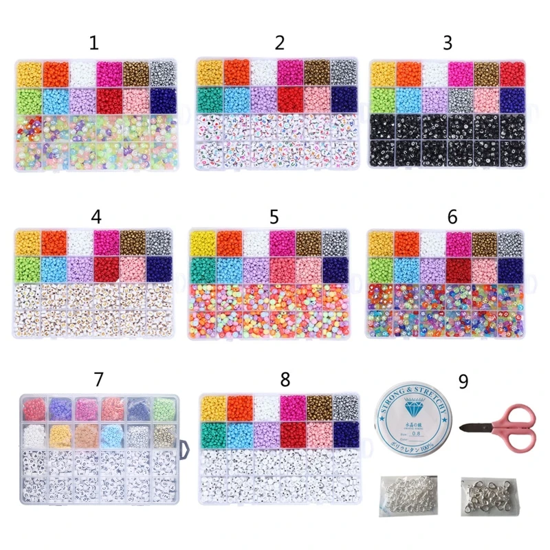 

Rice Beads Acrylic English Letter Beads for Bracelet Necklace and Jewelry Making