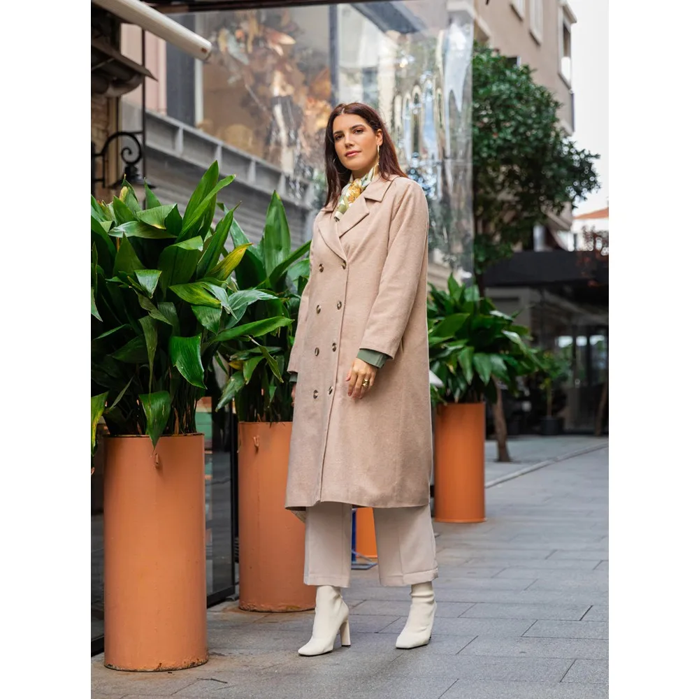 

Шерстяное пальто Dorlie большого размера-норка-пальто Dorlie