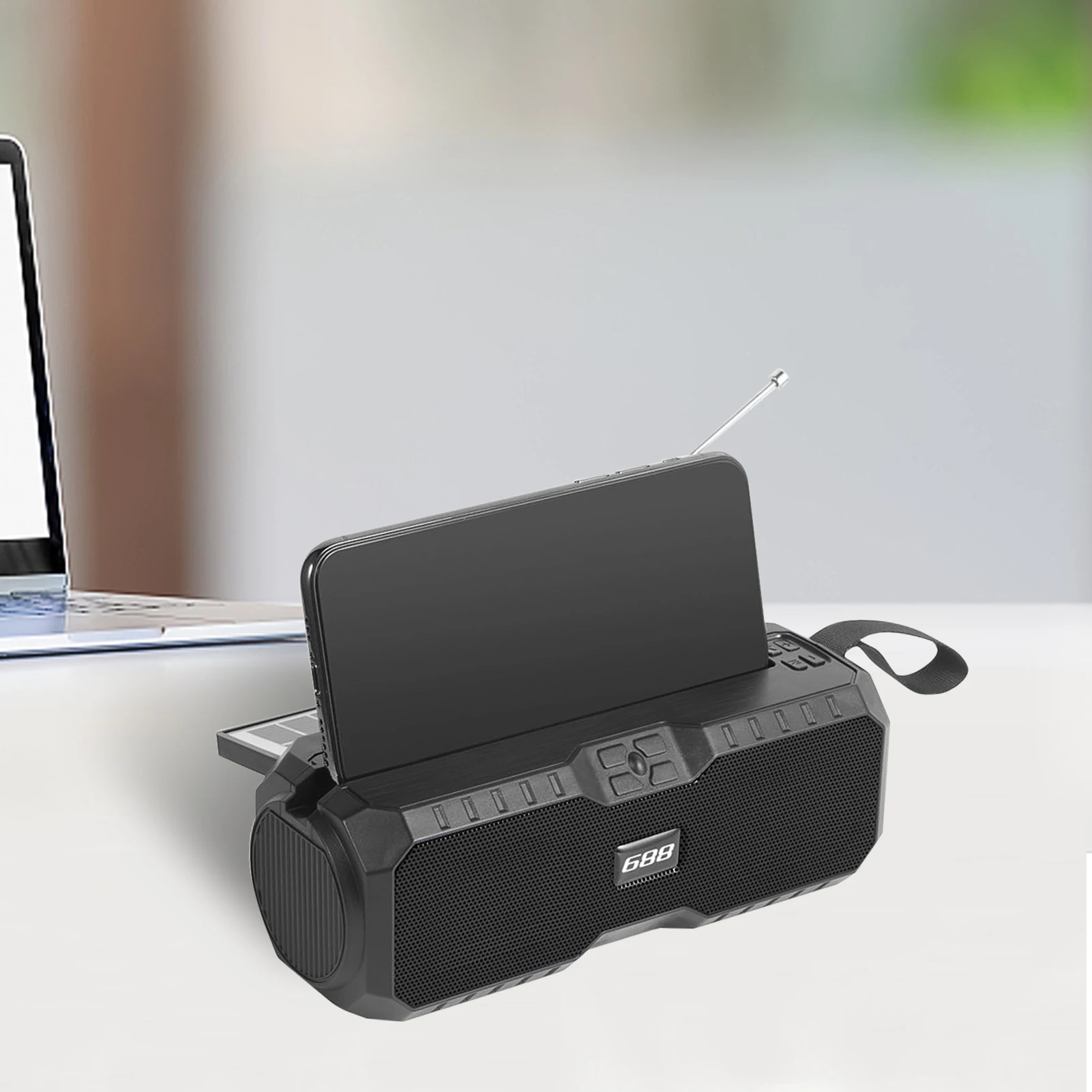 

Portable AM FM Blue-tooth Speaker Solar Radio With 1200mAH Power Bank 1200mAH Cell Phone Charger Power Bank For Indoor & Outdoor