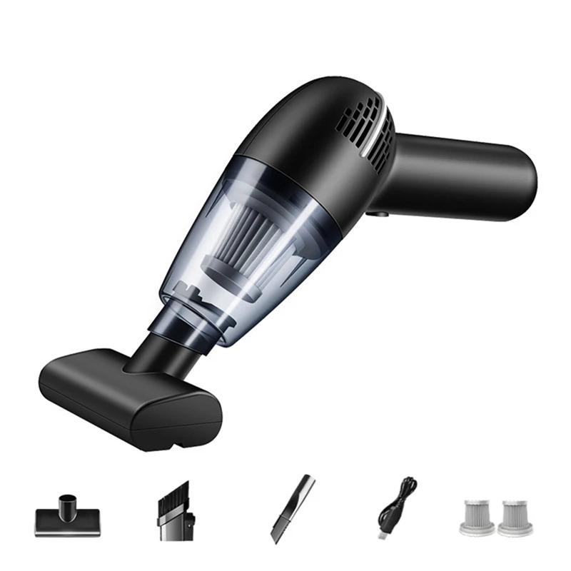 

Wet And Dry Car Vacuum Cleaner 4In1 120W Cordless Air Blower Vacuum Cleaner Handheld Portable Vacuum Cleaner