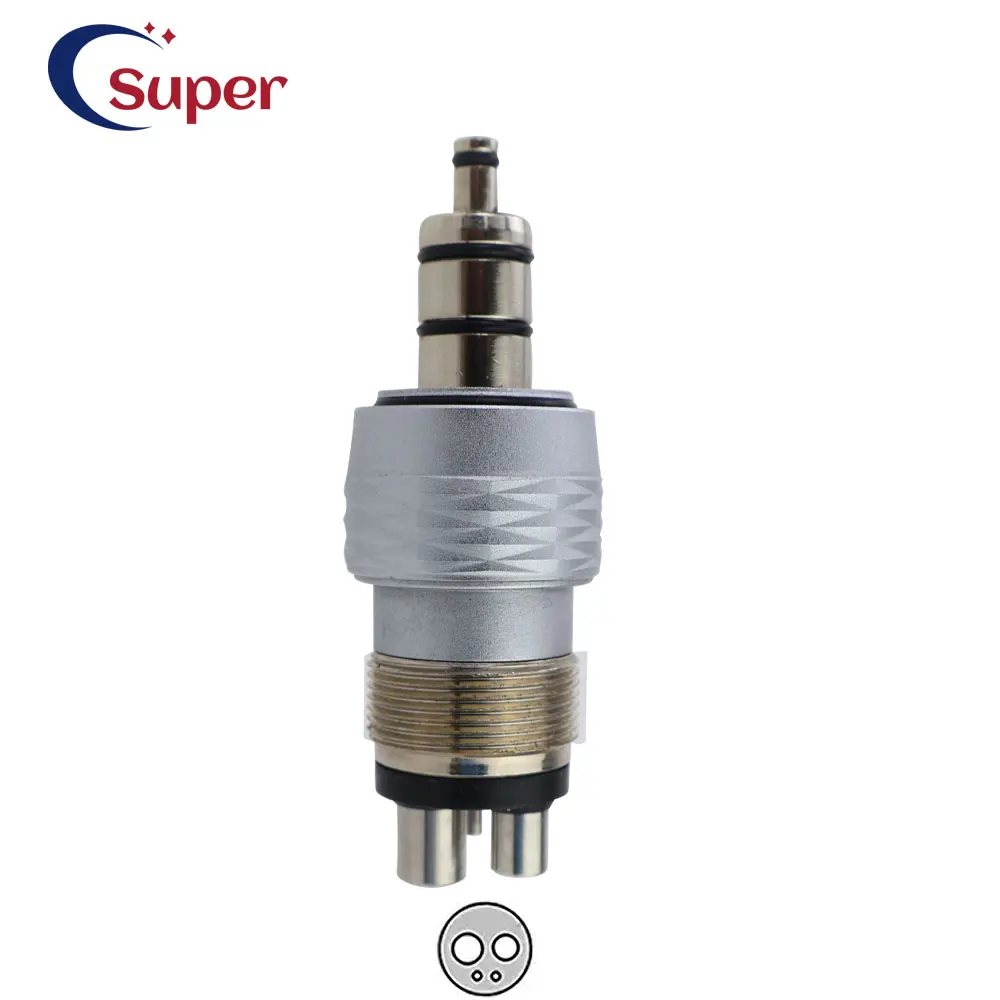 Стоматологический быстроразъемный соединитель с 4 отверстиями для