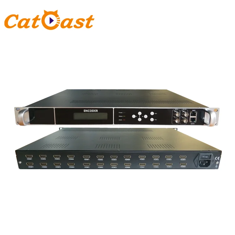 

Live Streaming 24 in 1 HD H.264 to ASI IP over UDP RTP protocol HD MI Encoder for Cable TV Broadcasting IPTV