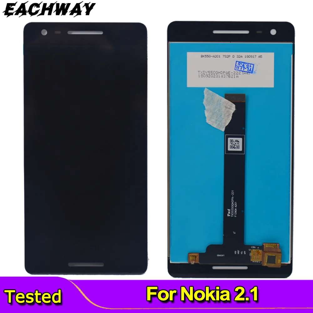 

ЖК-дисплей с сенсорным экраном и дигитайзером для Nokia 2,1 TA-1080 TA-1092 TA-1084 TA-1093, сборная Замена для Nokia2.1 LCD