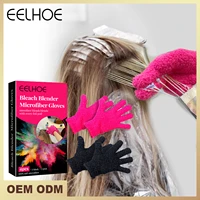 eelhoe hair dyeing gloves reusable cleaning gloves salon supplies microfiber nylon hair dyeing gloves