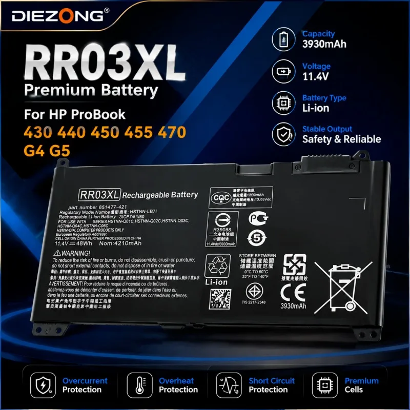 Фото Аккумулятор для ноутбуков HP ProBook 430 440 450 455 470 G4 G5, в наличии, RR03XL №2