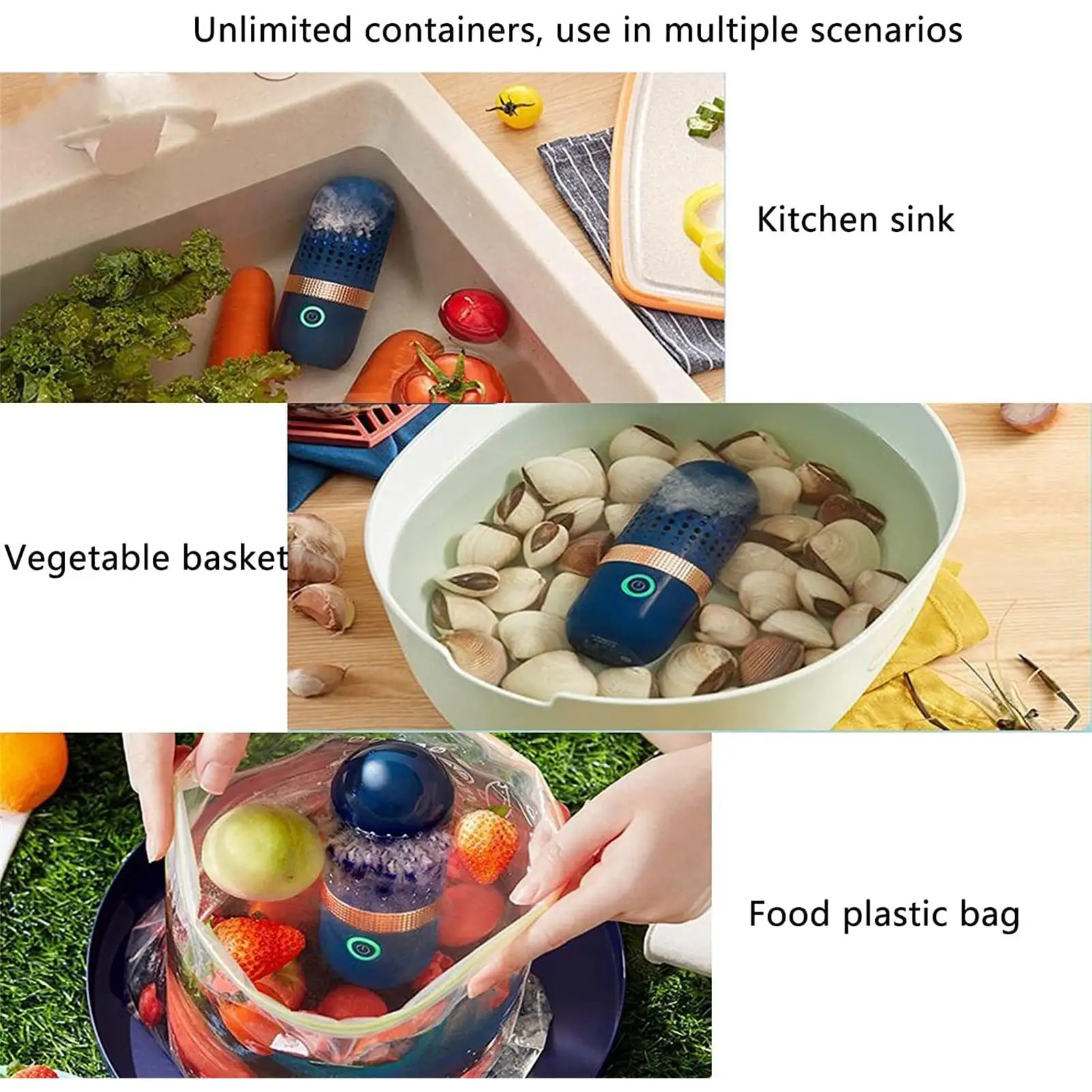 

Portable Washing Machine 4400mah USB Rechargeable Cleaner4400mah USB Rechargeable Fruit Vegetable Washing Machine Protable