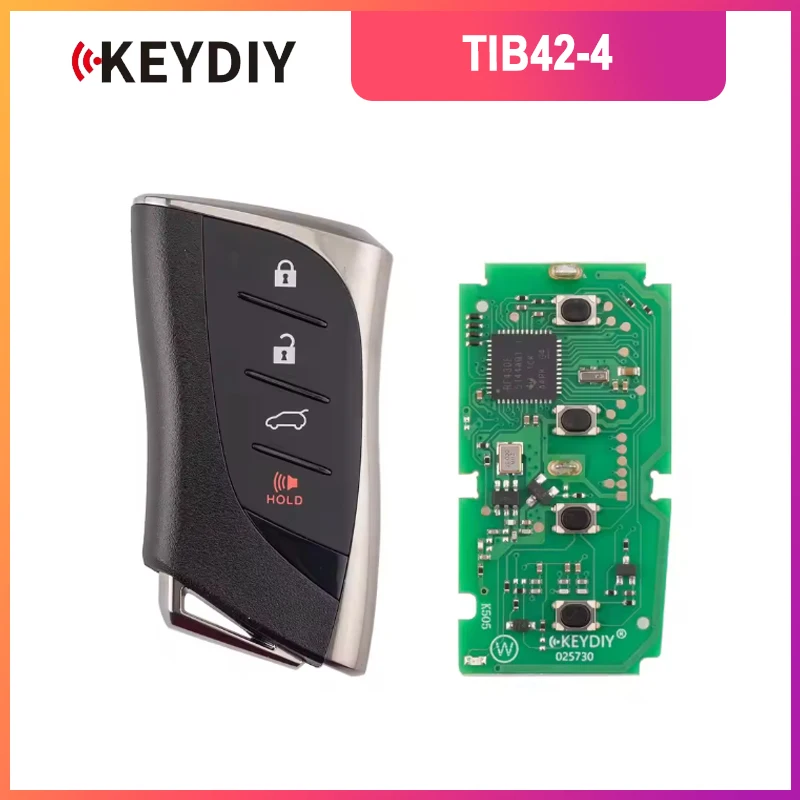 Фото Универсальный смарт-ключ KEYDIY KD TIB42-4 с 3+1 кнопками и чипом 8A 4D для Lexus №1