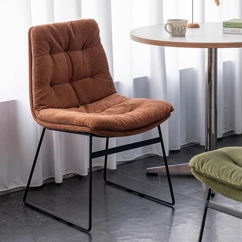 

Luxury Nordic Dining Chairs Artist Makeup Unique Party Dining Chair Rest Coffee Garden Sillas Conedores Home Furniture WJ40XP