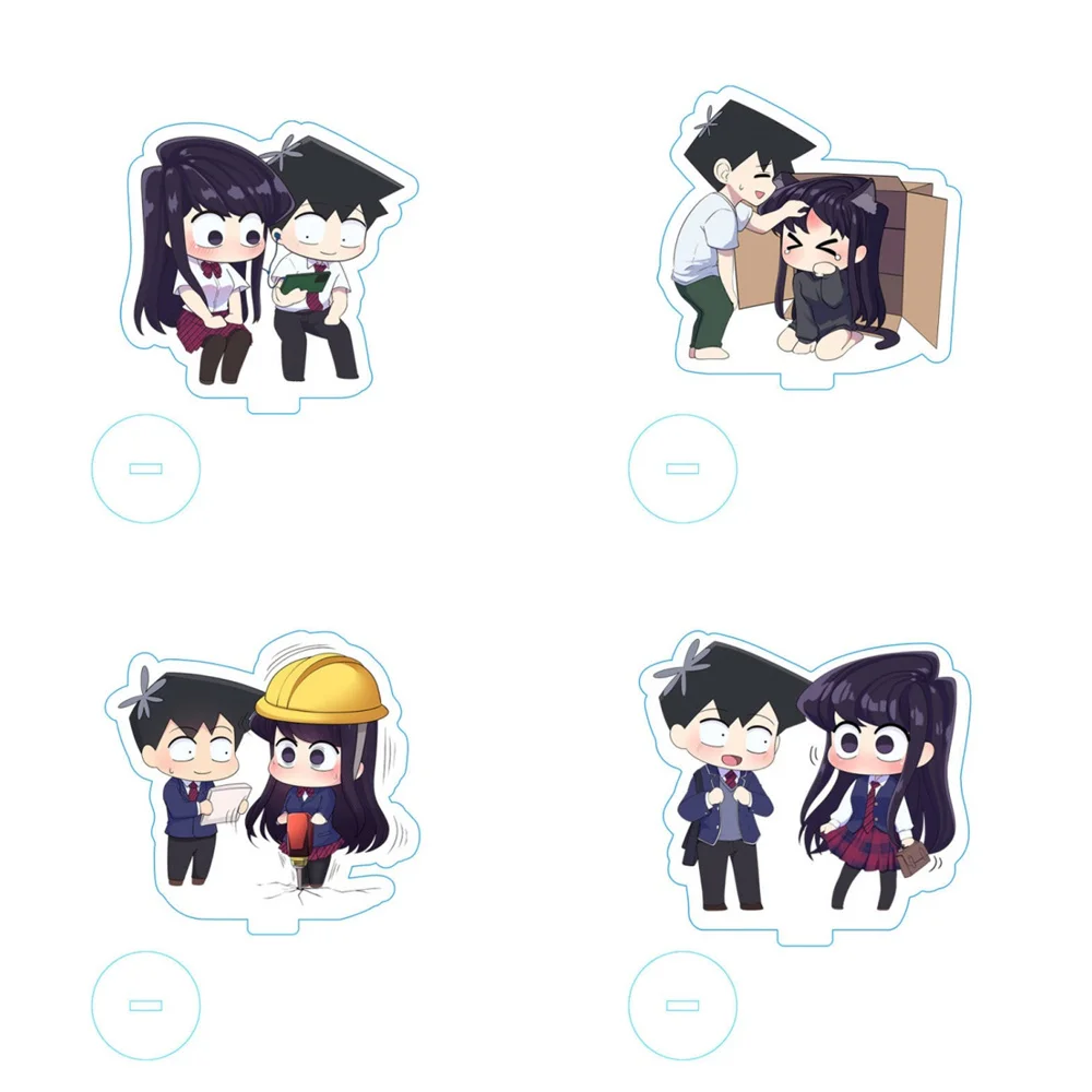10 см аниме Komi-san wa Komyushou Desu акриловый шарм Karakters орнамент аксессуары Goederen Collectie
