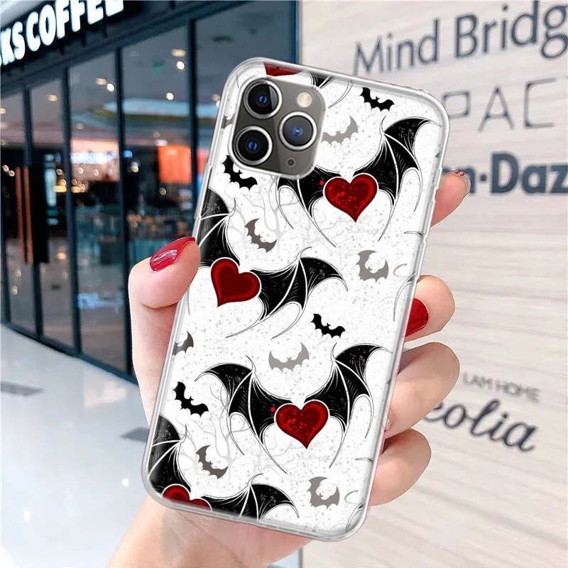 Мягкий чехол для телефона Gothic Vampire Scarlet Art iPhone 16 15 14 Plus 13 12 Mini 11 Pro Max 7 + Apple XS X SE 2020 8 Print
