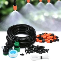 25m 5m diy garden automatic micro drip irrigation system plant self watering garden house adjustable drippers
