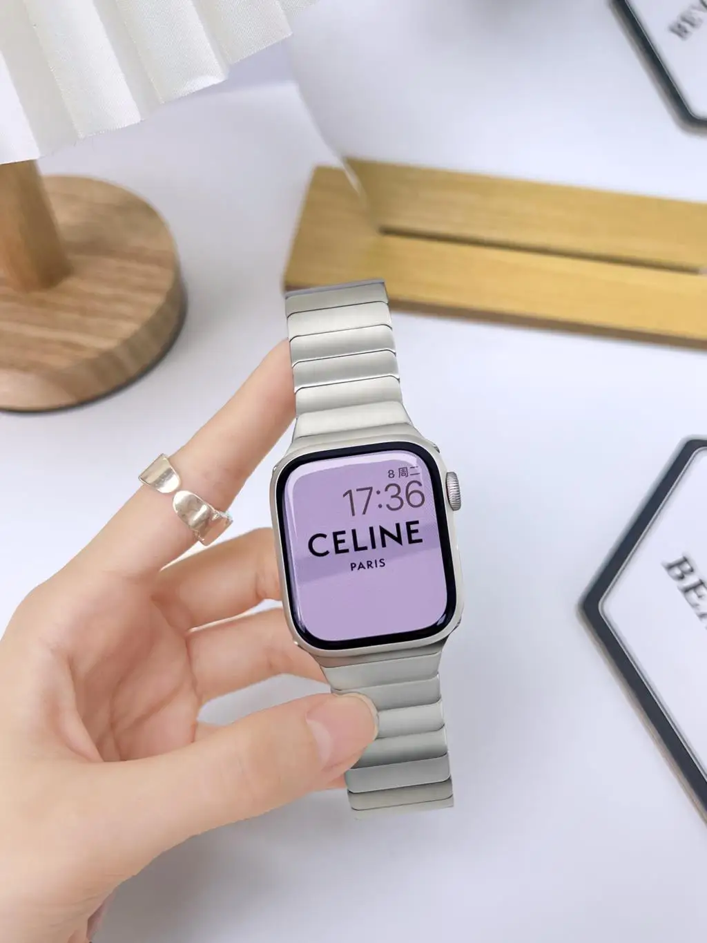 Stainless Steel Strap For Apple Watch 8 7 Band 44mm 45mm 41mm Metal Butterfly Link Bracelet For Apple Watch Ultra 49mm 42mm 38mm