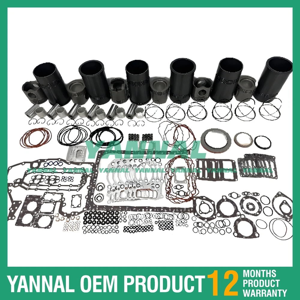 Высококачественный комплект гильз цилиндра QSK23 с набором прокладок 4095489 4089357 4095490