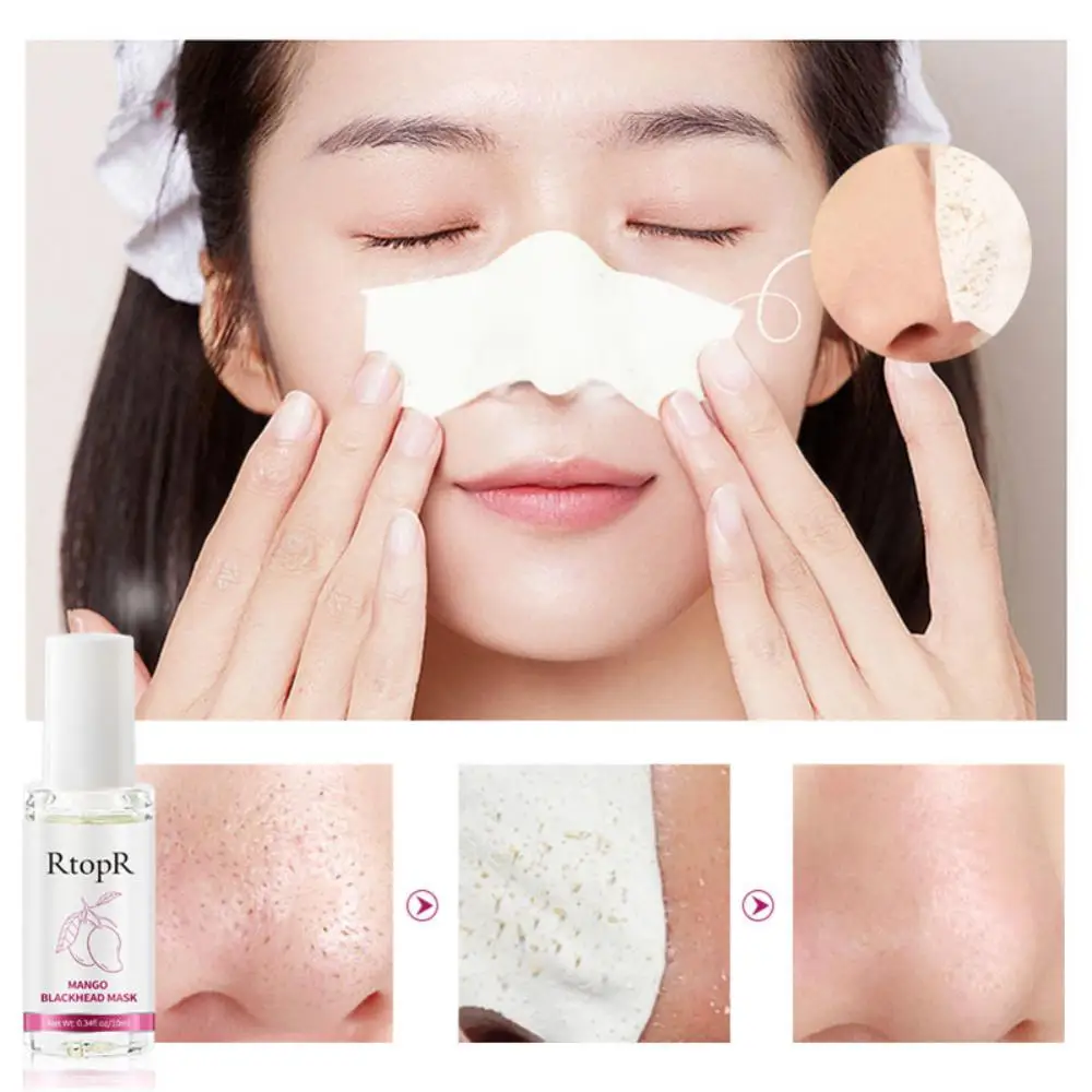 

Mango Blackhead Remover Acne Treatment Mask Strawberry Nose Oil Mud Pore Strip Whitening Serum Deep Cleaning Skin Care Essence
