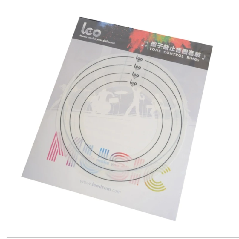 

652D 4Pcs Drum Muffler Dampening Rings Replacement Drum Damper Silencers Rings Drum Mute Practice Tool for Drums Tone Control