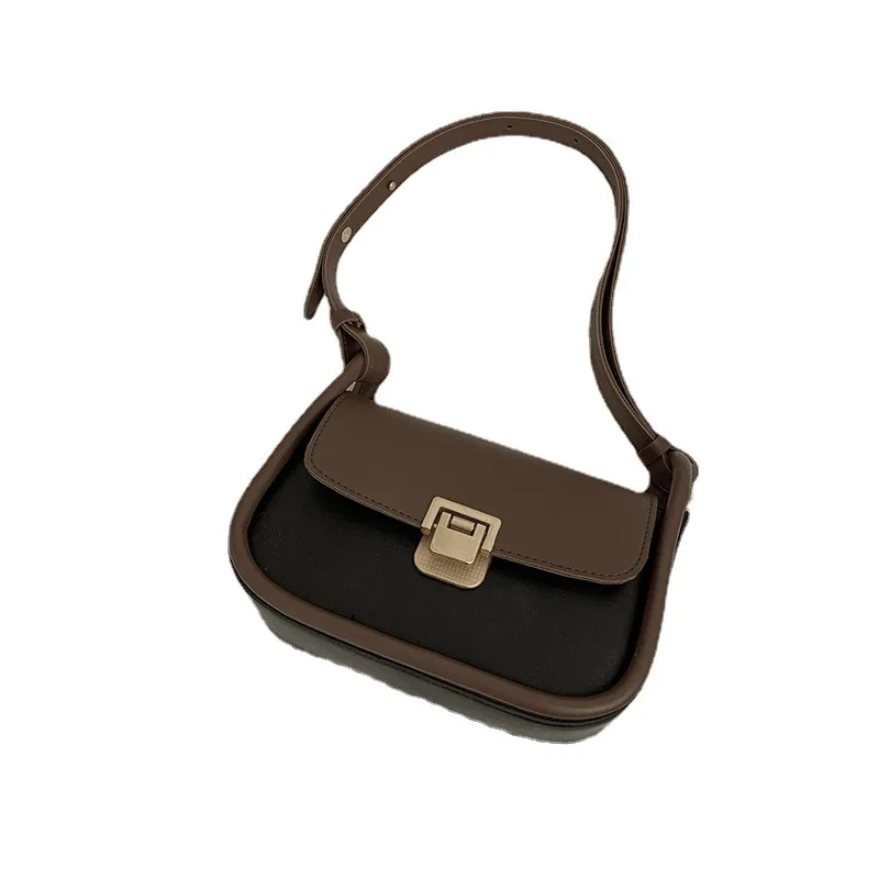 Winter Bag Women 2021 New Fashion Contrast Underarm Bag Versatile Ins Messenger Bag One Shoulder Small Square Bag Messenger Bag