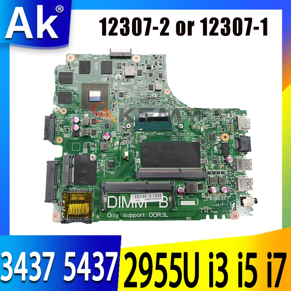 CN-09DJXD 0Y3JGV для Dell Inspiron 3437 5437 материнская плата ноутбука 12307-2 или 12307-1 Материнская с