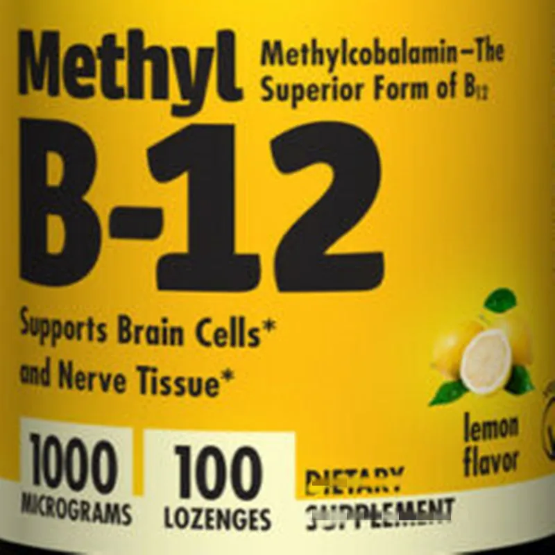 

Vitamin B-12, MethylCobalamin, 1000mcg x 100Lozs