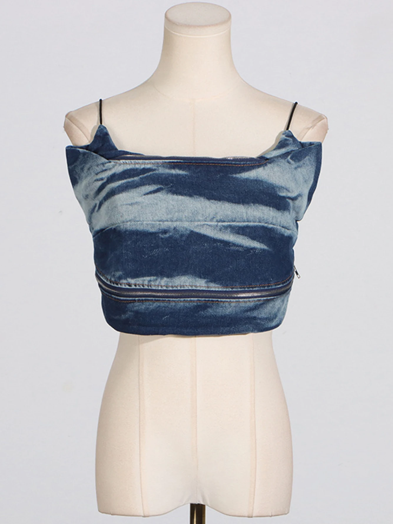 Высококачественный Женский модный уличный Джинсовый комплект из двух предметов