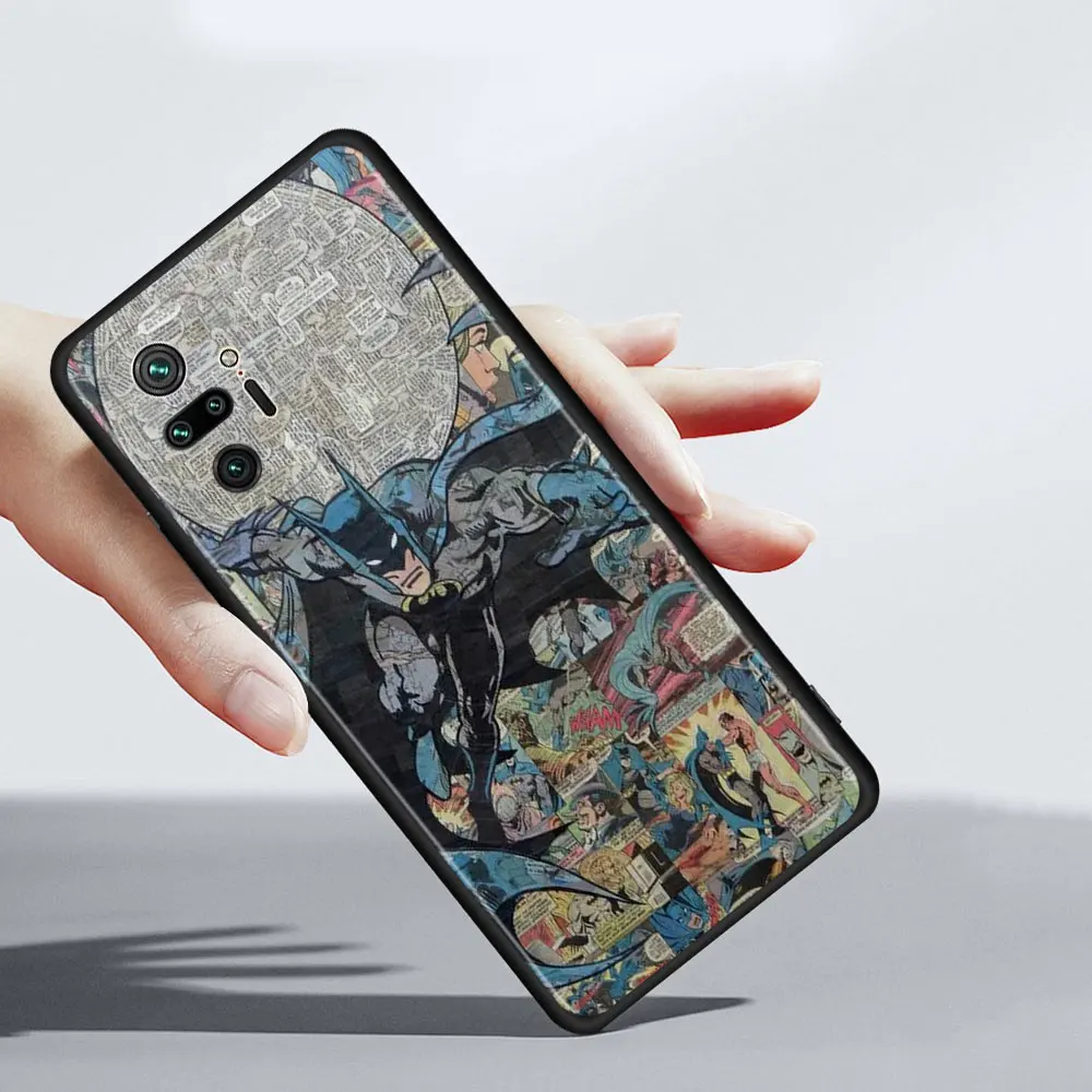 Чехол для Телефона DC-Batman Xiaomi Redmi Note 9s 9 10 11 8 pro 7 11t 9t 8t 9a 9c k40 силиконовый чехол |