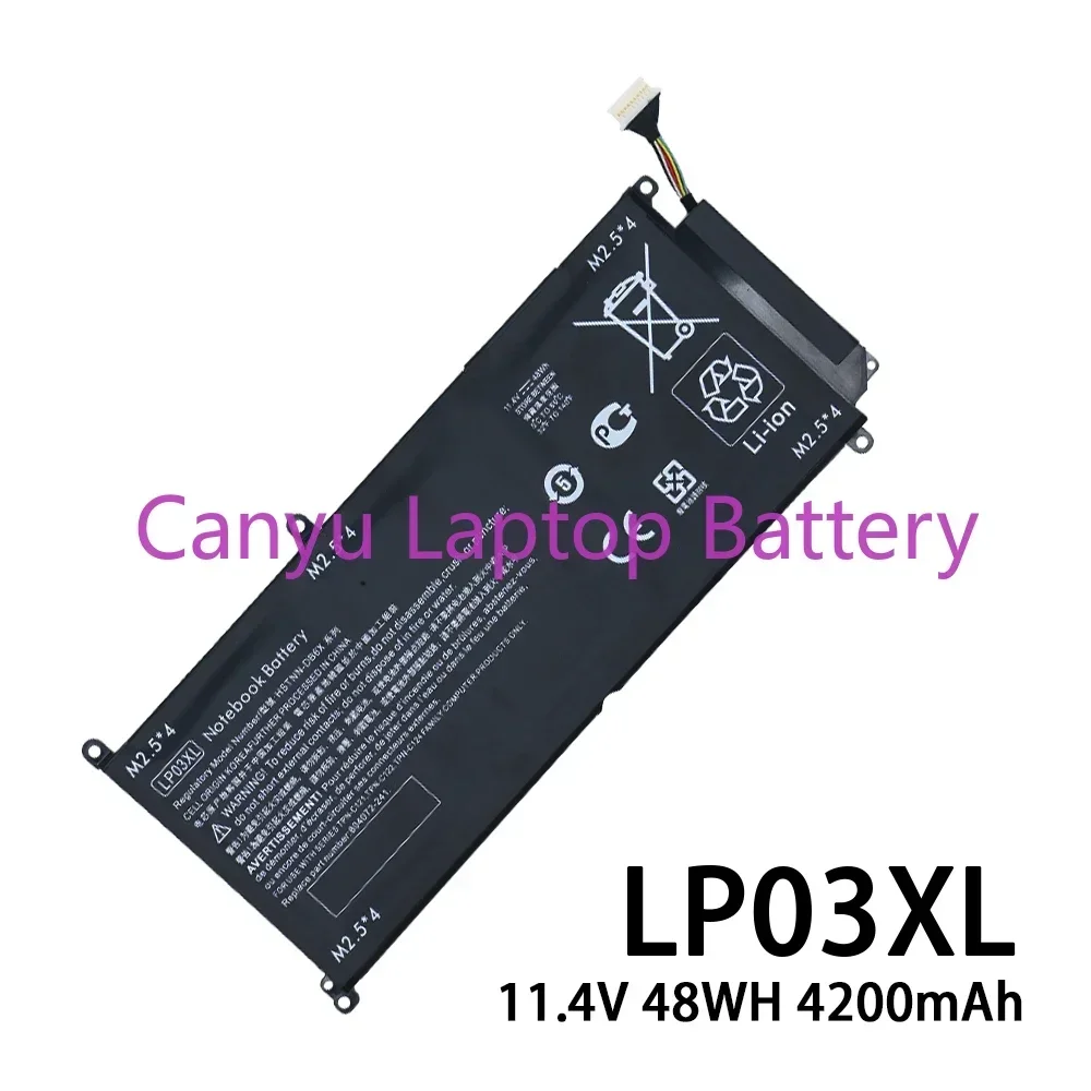 LP03XL для HP Envy TPN-C122 807417 -005 HSTNN-DB7C DB6C 15-AE020TX AE015TX Новый аккумулятор ноутбука 11 4 В 48 Втч