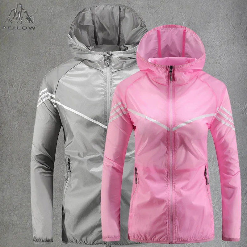 

Summer Sun Protection Skin Coat Men Women Ultra-Light Gym Sports Hooded Outwear Men Windproof Hiking Fishing Jackets Clothing