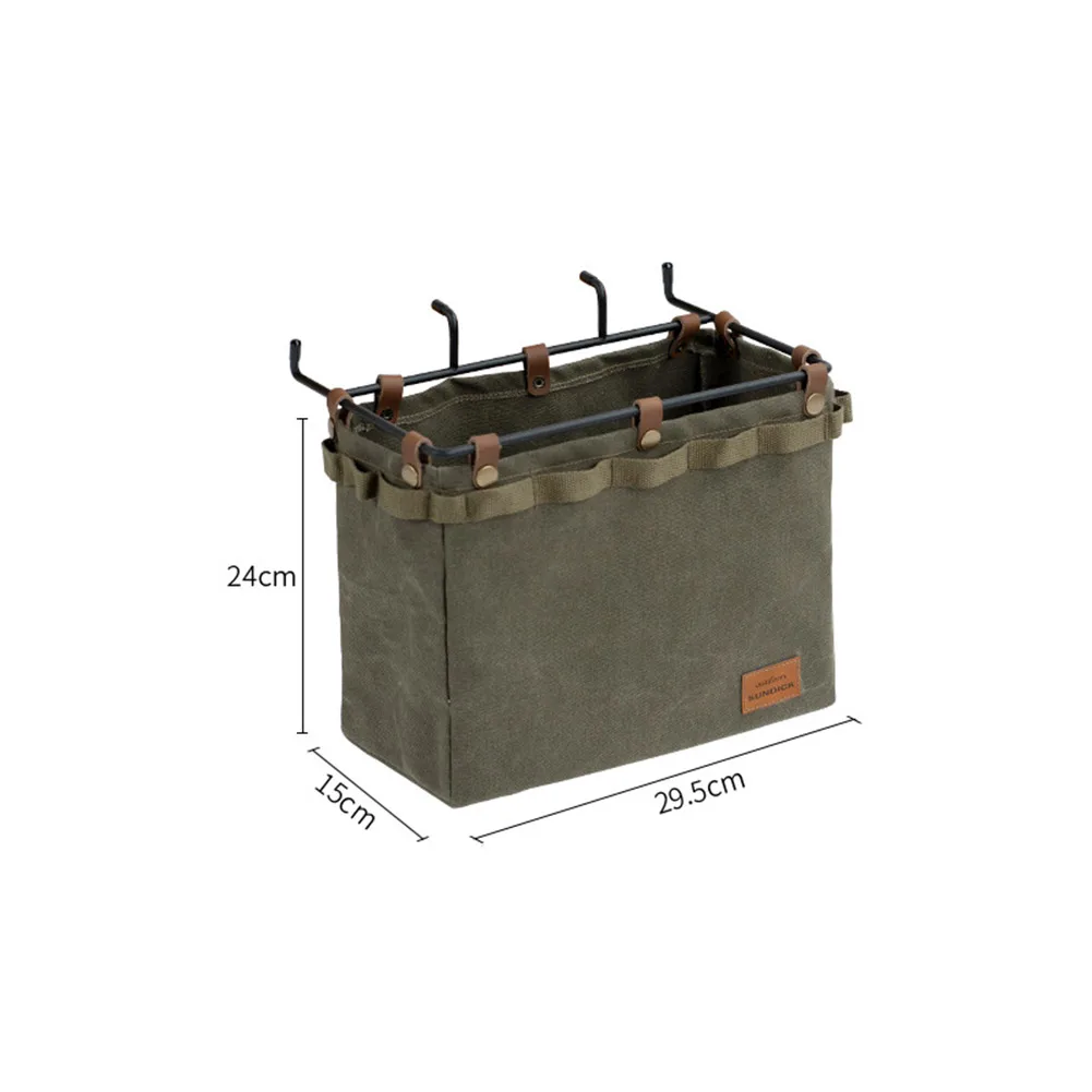 

Camping Tableside Storage Bag Multifunctional Canvas Bag With Hook Storage Or Triangle / Square Camping Tableware Storage Bags