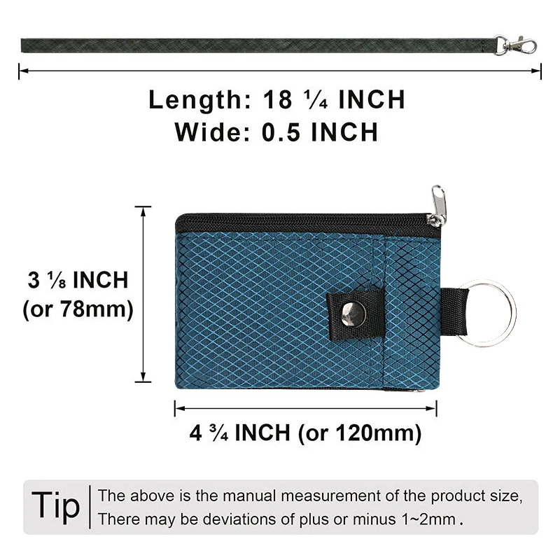 Мини-кошелек с ремешком на шею и отделением для кредитных карт