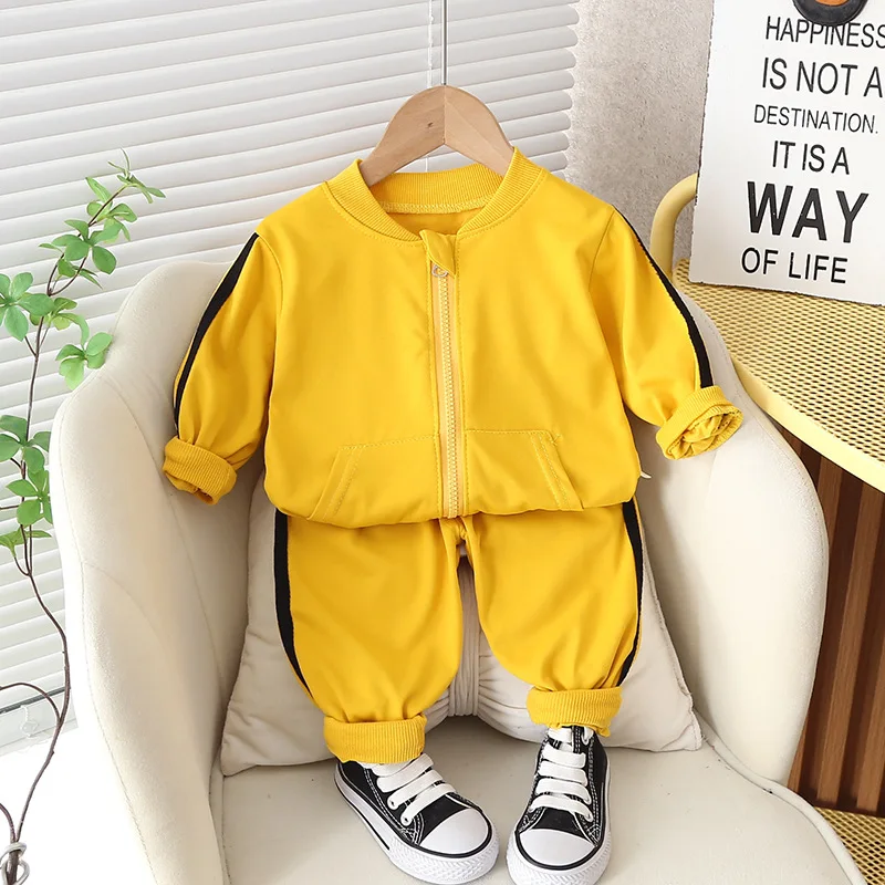 

Boys Clothes Sets Spring Autumn 2023 Children Cotton Jackets Pants 2pcs Tracksuits For Baby Girl Sports Suit Kids Outfits 5 Year