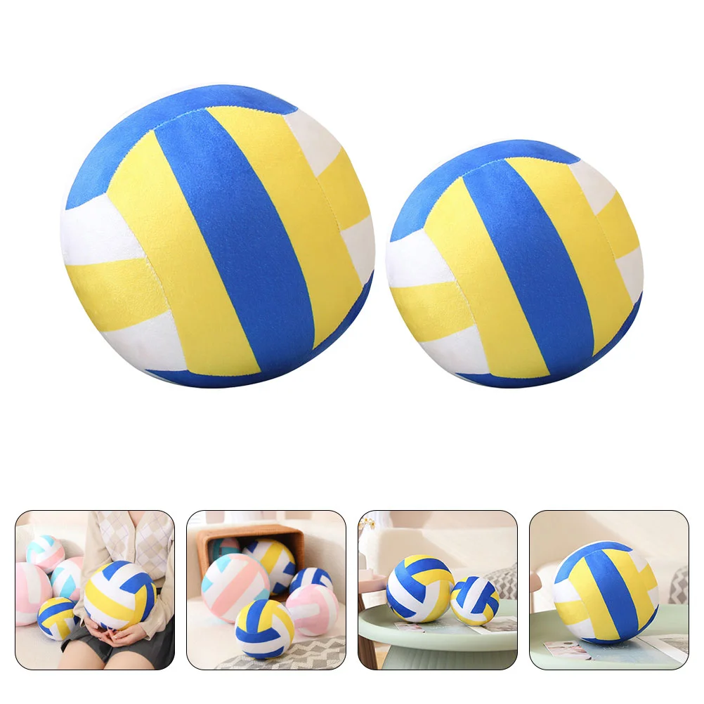 

2 Pcs Volleyball Plush Toy Girls Gifts Little Soft Toys Kids Players Cloth Beach Lovers Boy