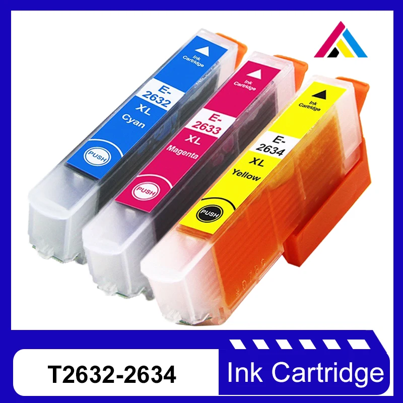 

CSD T2621 26XL Ink Cartridge Replacement for T2631 T2632 2633 2634 for Expression Premium XP 510 520 600 605 610 615 620 625 700
