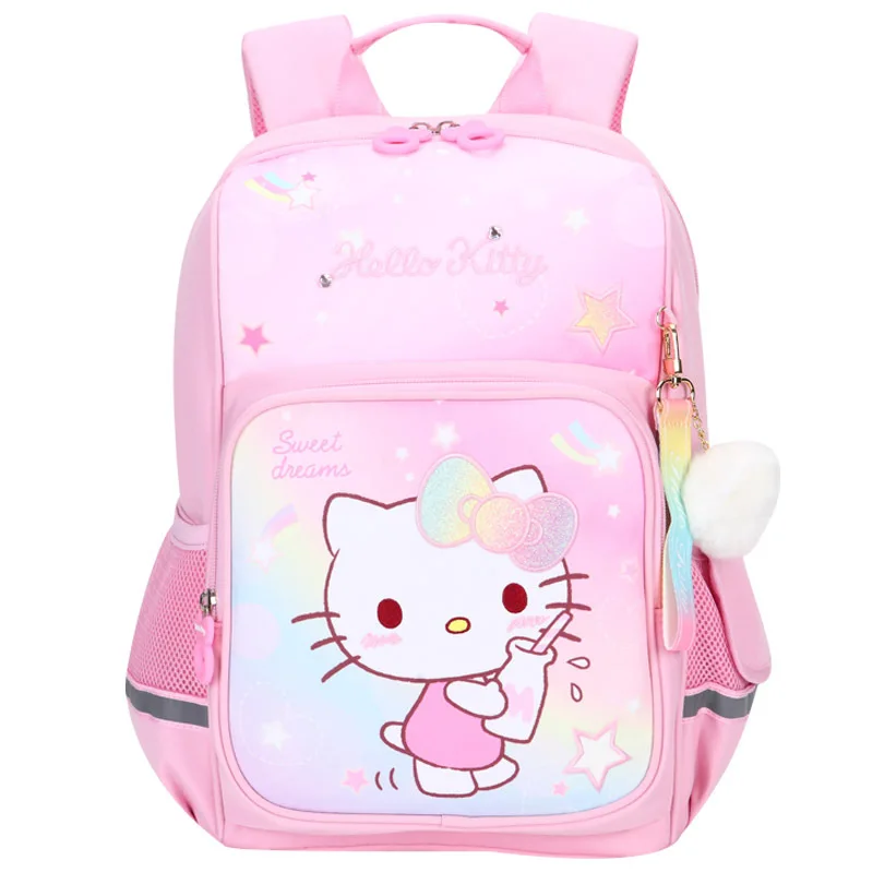 Hello Kitty Children's Schoolbag Student Backpack Spine Protection Burden Reduction Girl Lightweight Cute Backpack