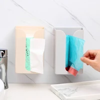 white simple tissue box punch free home living room storage wall mounted bathroom rack household supplies