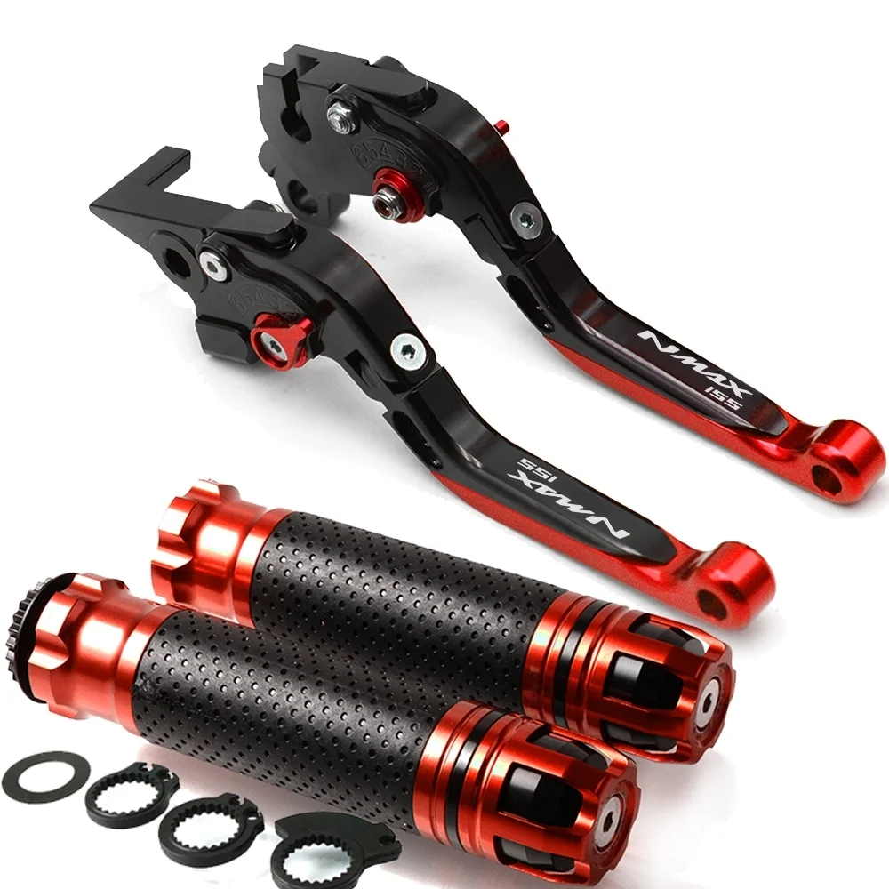 

Motorcycle Brake Clutch Levers Handbrake Handlebar grip Ends Handle Hand Grips For YAMAHA NMAX155 NMAX 155 2015 2016 2017