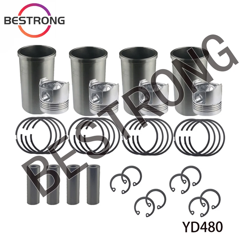 

Overhaul Piston and Cylinder Liner Kit For YANGDONG YD480 Direct Injection Diesel Engine Spare Parts