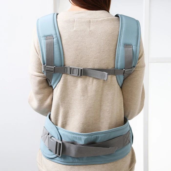 Рюкзак-кенгуру/хипсит &quotЖивотные&quot цвет голубой |