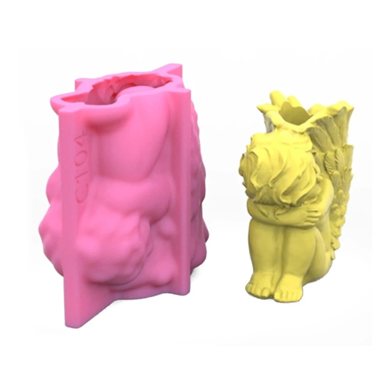 Форма для цветочного горшка Ангел силиконовая форма растений цветов кашпо литья