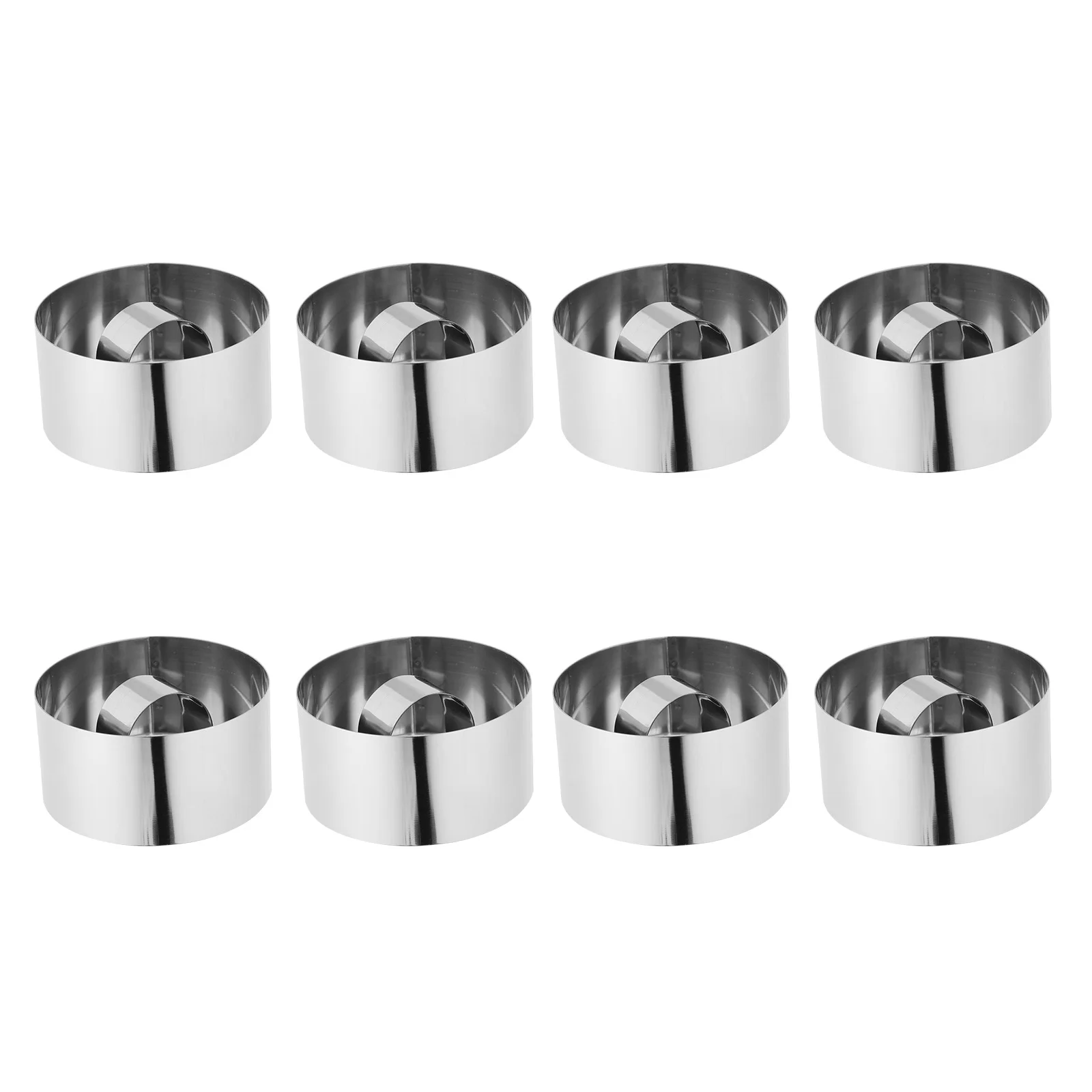 

Round Cake Rings Mousse Molds Ring Tart Cookiebaking Pastry Stainless Steel Form Dessert Mold Fondant Layer Mini Pan Non Moulds