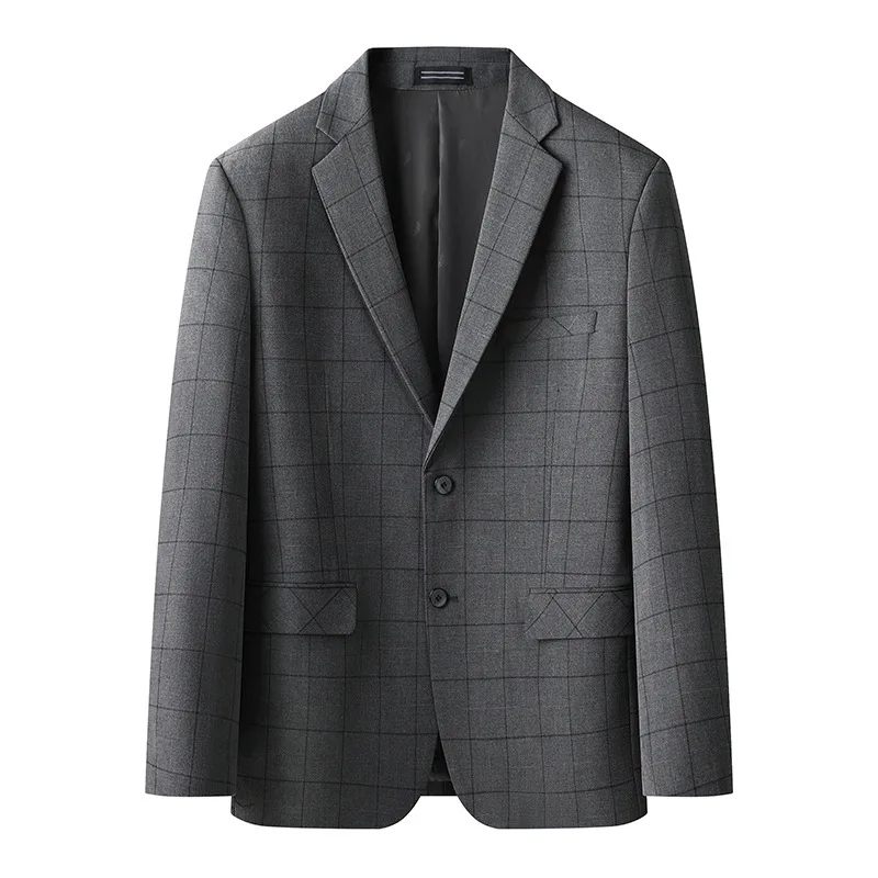 7462-T -Business slim professional formal wear Korean version gray casual suit man