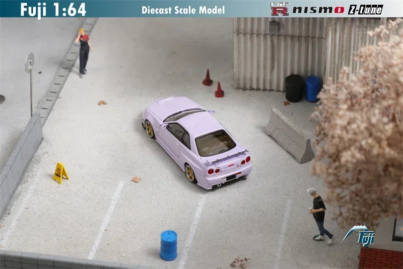 Fuji 1:64 Skyline GT-R R34 Nismo Z-Tune светильник автомобиль с литыми моделями лаванды