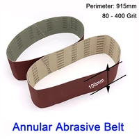 1pc width 100mm 80120150240320400 grit annular special belt for belt sander perimeter 915mm for sanding and polishing