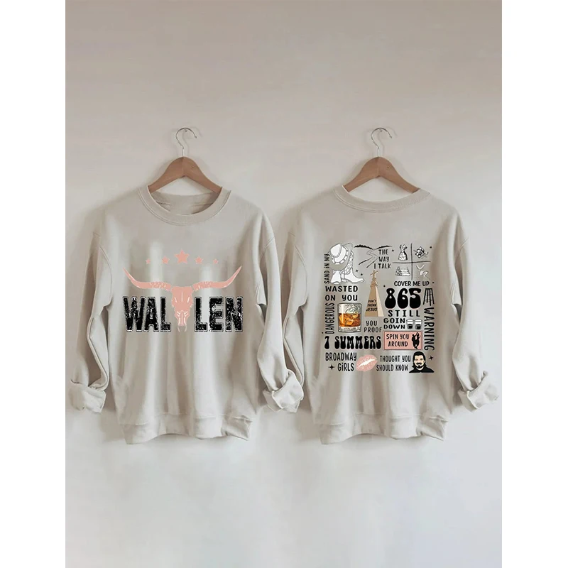 

Rheaclot Wallen Country Женская Повседневная хлопковая толстовка с длинным рукавом