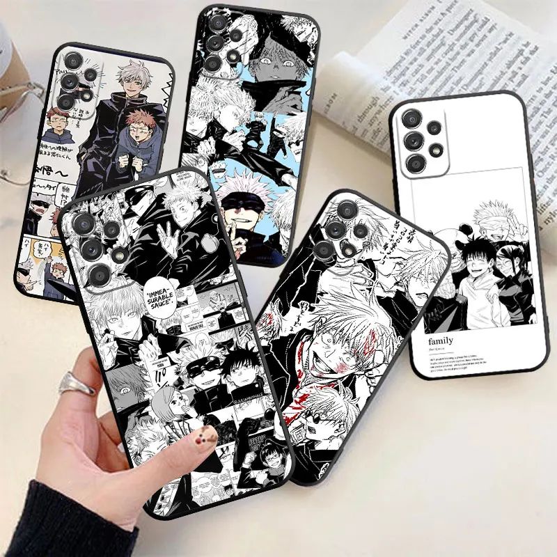 

Phone Case For Samsung Galaxy A53 A52 A70 A71 5G A73 NOTE 8 9 10 A22 LITE PLUS 20 ULTRA M52 M31 Jujutsu Kaisen Anime Cover