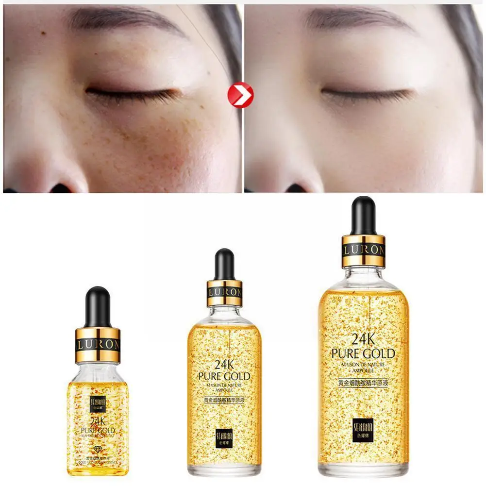 

Увлажняющая и укрепляющая сыворотка с гиалуроновой кислотой, 24 К золота