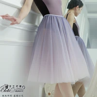 fairy ballet skirt gradient ballet dance performance rehearsal tutu skirt adult dance lyric skirt