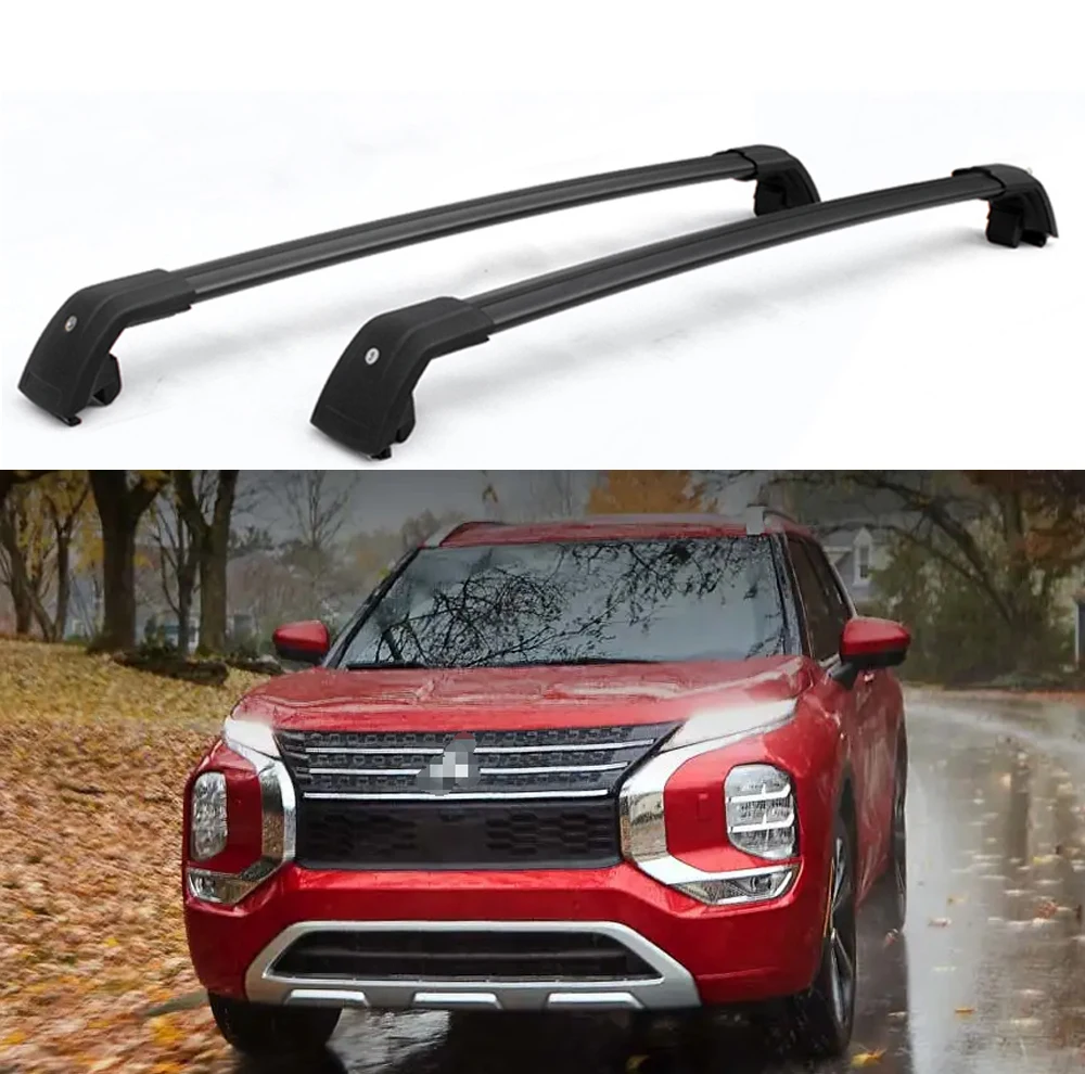 

2 шт. запираемый багажник на крышу поперечные перекладины багажная стойка алюминиевый подходит для нового Mitsubishi Outlander 2022 2023