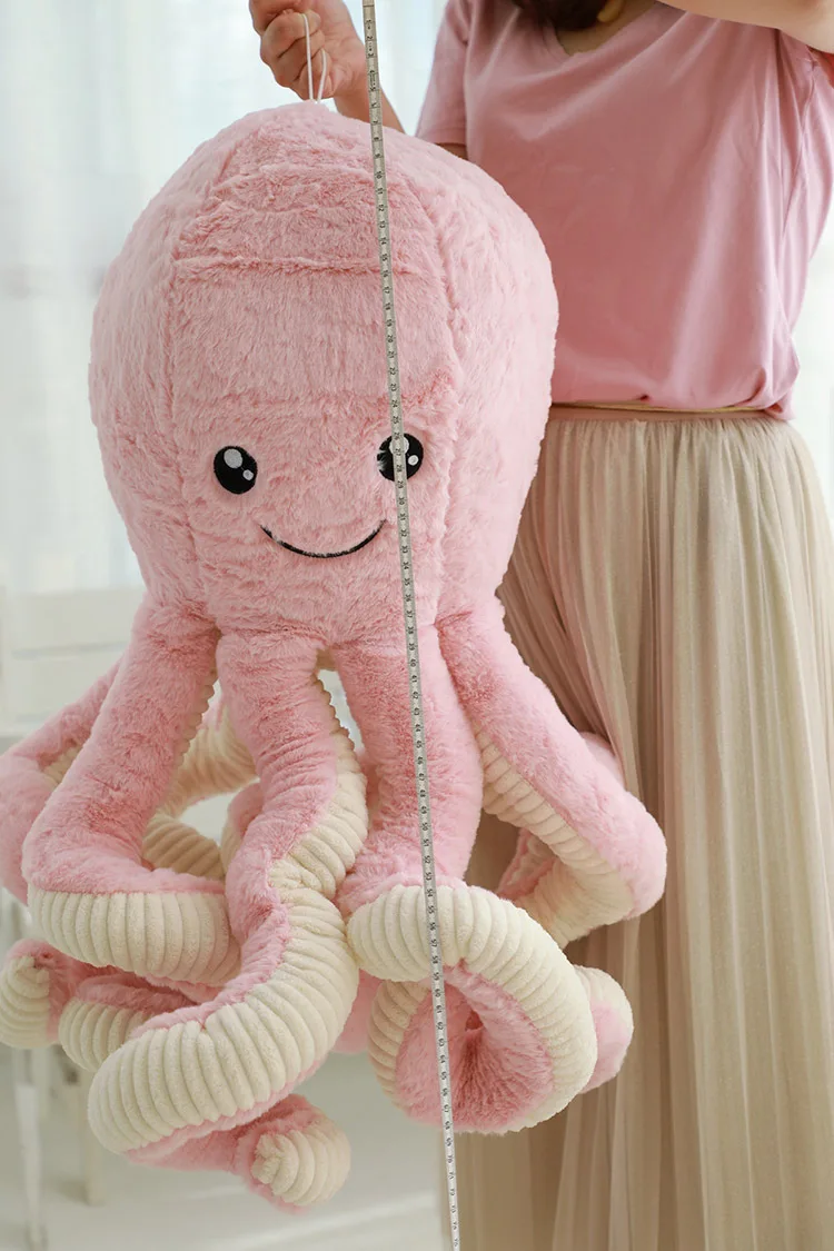 [TML] Super Lovely Simulation octopus Pendant Plush Stuffed Toy soft Animal Home Accessories Doll Children baby Gifts images - 6