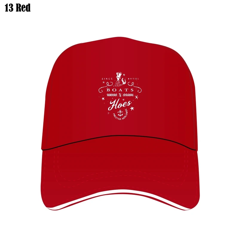 

Funny Sailing Or Water Sports 'Boats 'N Hoes' Bill Hats Cap For Boys Design Bill Hat Hot Sale Print Cotton